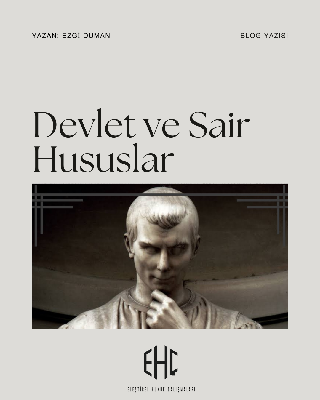Devlet ve Sair Hususlar